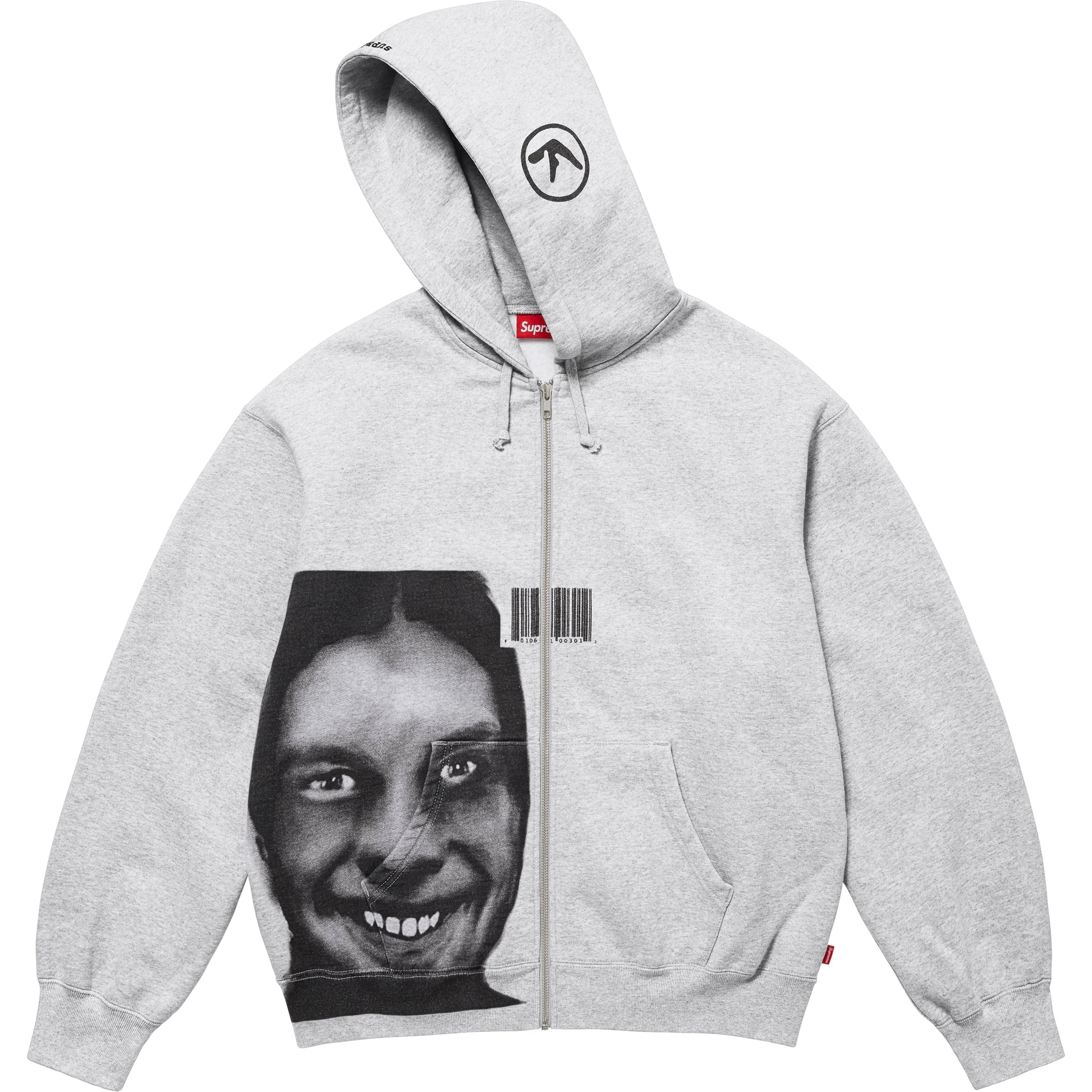 Supreme/Aphex Twin Zip Up Hooded Sweatshirt view 6
